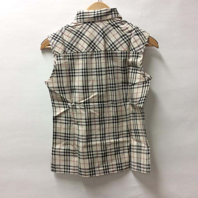 バーバリーロンドン Burberry London シャツ、ブラウス 半袖 S チェック ベージュ / ベージュ /  レディース USED 古着 中古 10004237