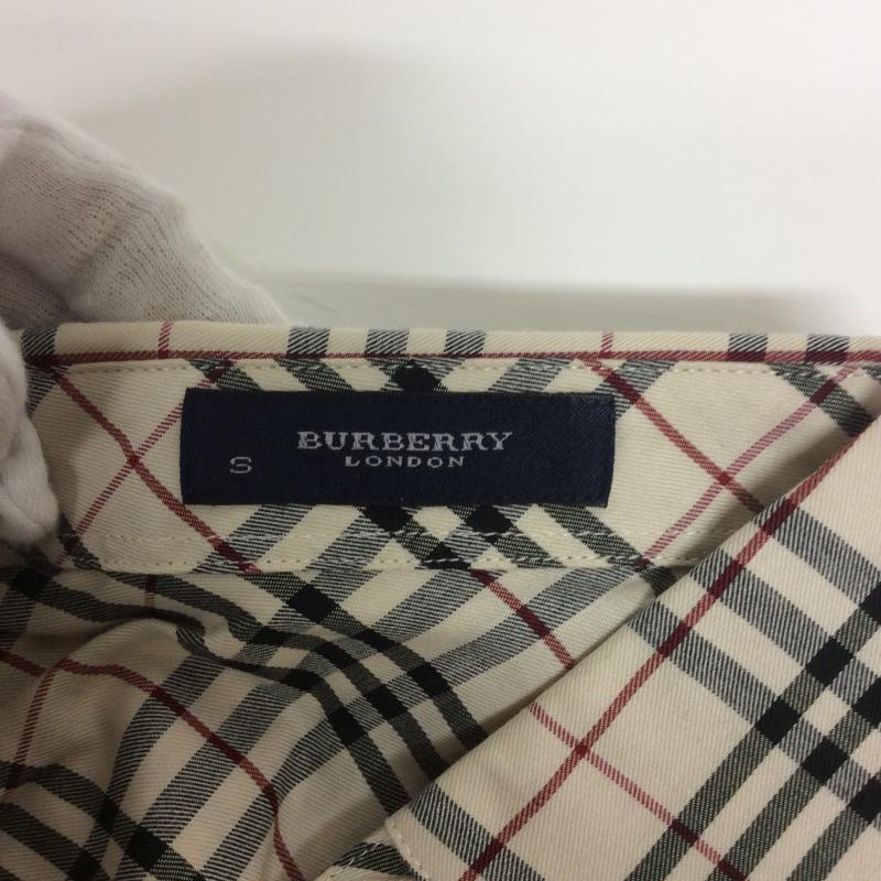 バーバリーロンドン Burberry London シャツ、ブラウス 半袖 S チェック ベージュ / ベージュ /  レディース USED 古着 中古 10004237