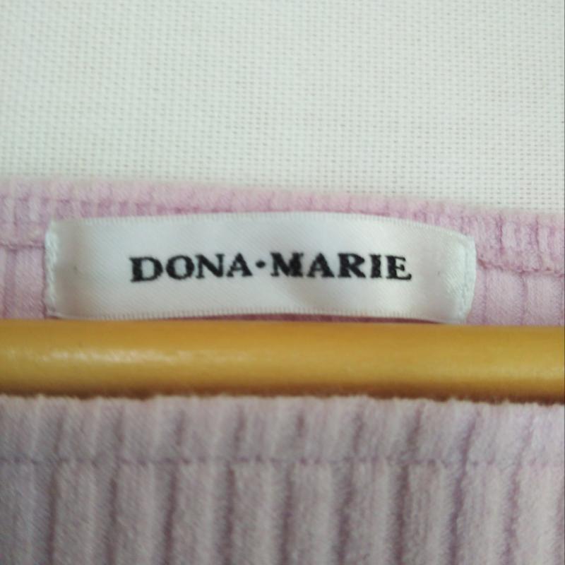 ドナマリー DONA MARIE カットソー 長袖 38 無地 桃 / ピンク /  レディース USED 古着 中古 10004280