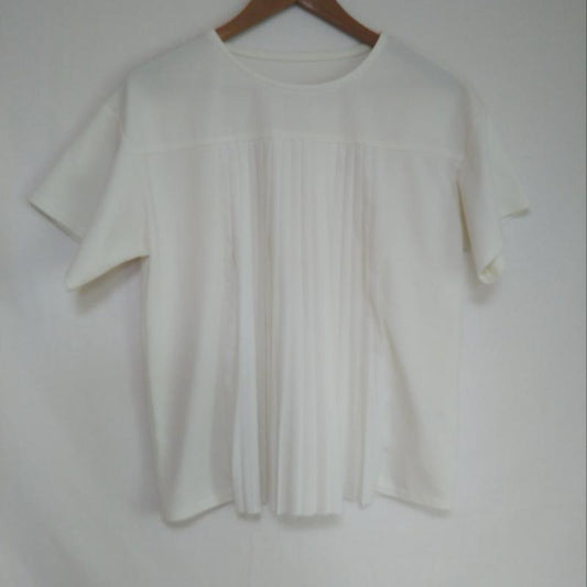 ヨーロ YOLO カットソー 半袖 36 無地 白 / ホワイト /  レディース USED 古着 中古 10004304