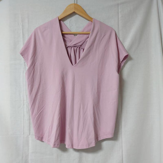 ロージー ROSIEE カットソー 半袖 40 無地 桃 / ピンク /  レディース USED 古着 中古 10004384