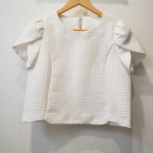 ヨーロ YOLO カットソー 半袖 36 無地 白 / ホワイト /  レディース USED 古着 中古 10004499