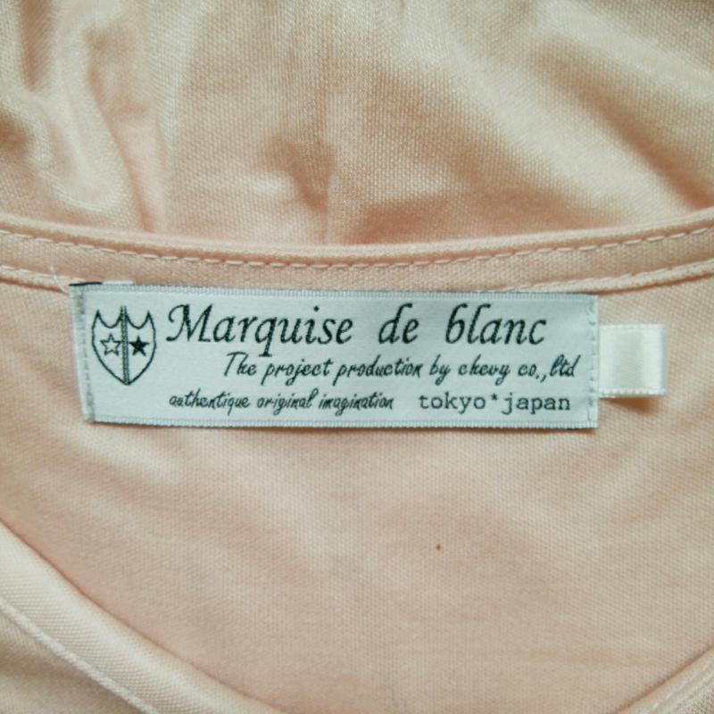 マルキスデブラン Marquise de blanc カットソー 長袖 40 無地 桃 / ピンク /  レディース USED 古着 中古 10004543
