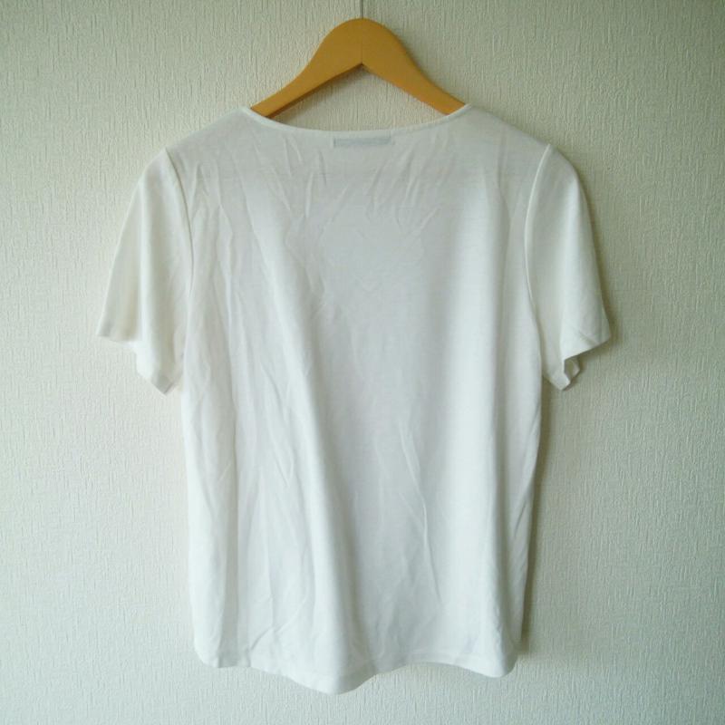 アンナクリーク anna kreek Tシャツ 半袖 無地 X  白 / ホワイト / X 黒 / ブラック /  レディース USED 古着 中古 10004544