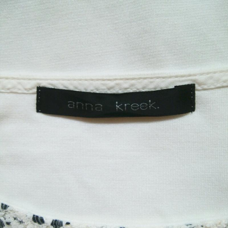 アンナクリーク anna kreek Tシャツ 半袖 無地 X  白 / ホワイト / X 黒 / ブラック /  レディース USED 古着 中古 10004544