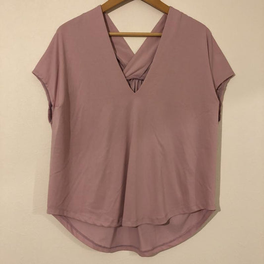 ロージー ROSIEE カットソー 半袖 36 無地 桃 / ピンク /  レディース USED 古着 中古 10004620