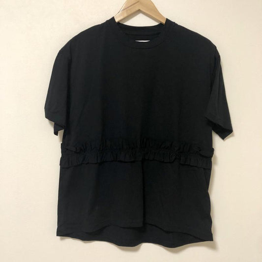 ヨーロ YOLO カットソー 半袖 40 無地 黒 / ブラック /  レディース USED 古着 中古 10004750