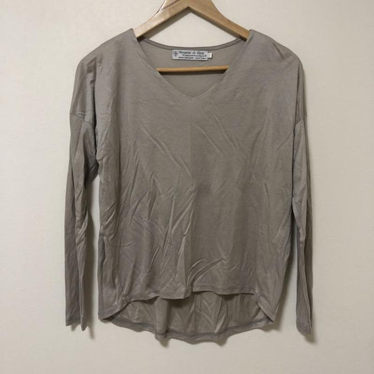 マルキスデブラン Marquise de blanc カットソー 長袖 40 無地 ベージュ / ベージュ /  レディース USED 古着 中古 10004766