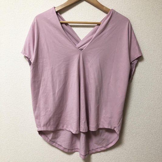 ロージー ROSIEE カットソー 半袖 36 無地 紫 / パープル /  レディース USED 古着 中古 10004970
