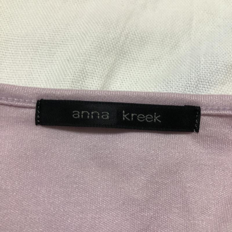 アンナクリーク anna kreek カットソー 七分袖 無地 紫 / パープル /  レディース USED 古着 中古 10004978