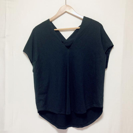 ロージー ROSIEE カットソー 半袖 38 無地 黒 / ブラック /  レディース USED 古着 中古 10004994
