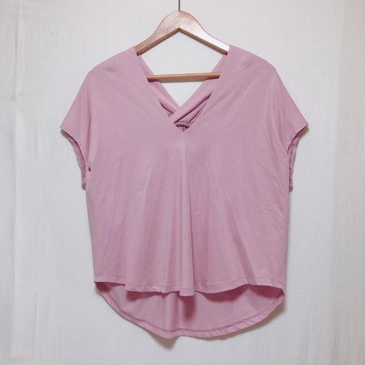 ロージー ROSIEE カットソー 半袖 36 無地 桃 / ピンク /  レディース USED 古着 中古 10004996