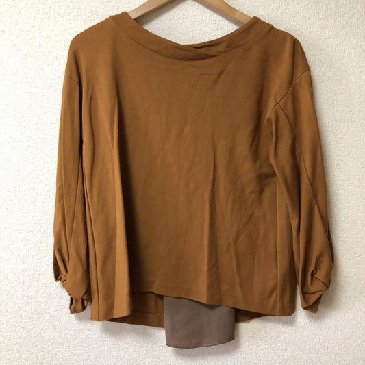 エンネア Ennea カットソー 長袖 38 無地 茶 / ブラウン /  レディース USED 古着 中古 10005131