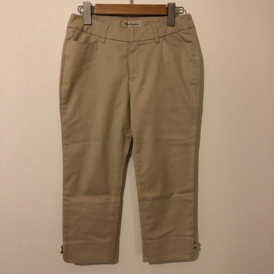 クリアインプレッション CLEAR IMPRESSION パンツ チノパン 裾にボタン 1 無地 ベージュ / ベージュ /  レディース USED 古着 中古 10005509