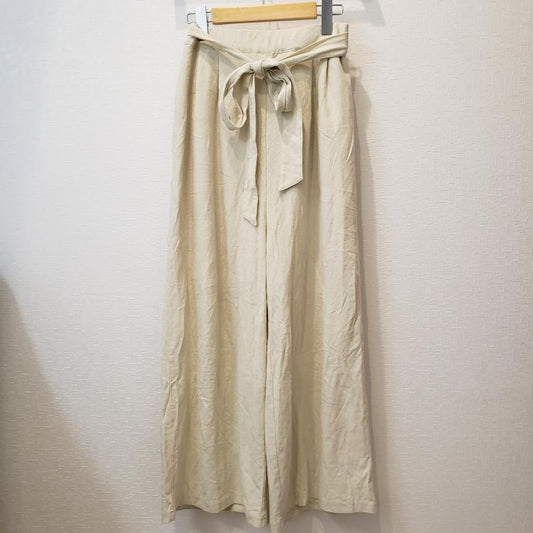 コエ koe パンツ スラックス FREE 無地 白 / ホワイト /  レディース USED 古着 中古 10005622