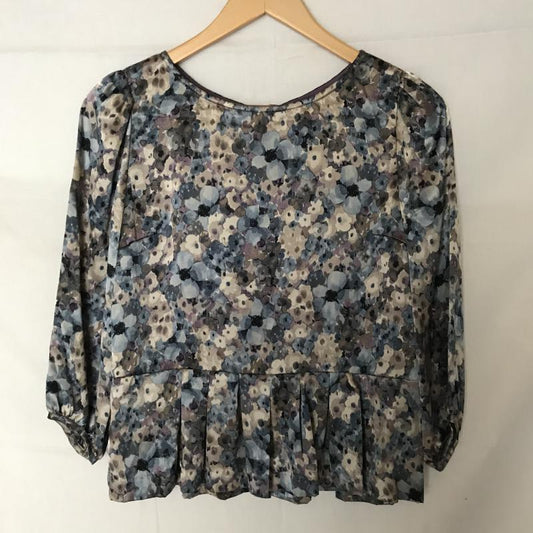ルール RULe トップス トップス S 花柄 青 / ブルー / X ベージュ / ベージュ / X 紫 / パープル /  レディース USED 古着 中古 10005832