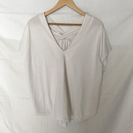 ロージー ROSIEE カットソー 半袖 40 無地 白 / ホワイト /  レディース USED 古着 中古 10005845