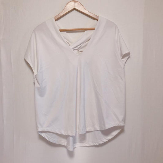 ロージー ROSIEE カットソー 半袖 40 無地 白 / ホワイト /  レディース USED 古着 中古 10005890