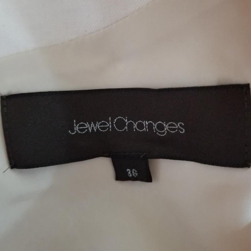 ジュエルチェンジズ Jewel Changes ワンピース ひざ丈スカート 36  白 / ホワイト / X 赤 / レッド /  レディース USED 古着 中古 10006027