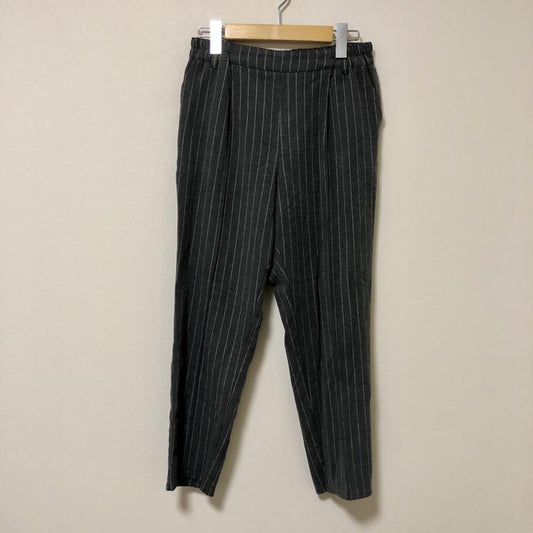 ダブルダージル DOUBLEDAZZLE パンツ スラックス M ストライプ 灰 / グレー / X 白 / ホワイト /  レディース USED 古着 中古 10006068