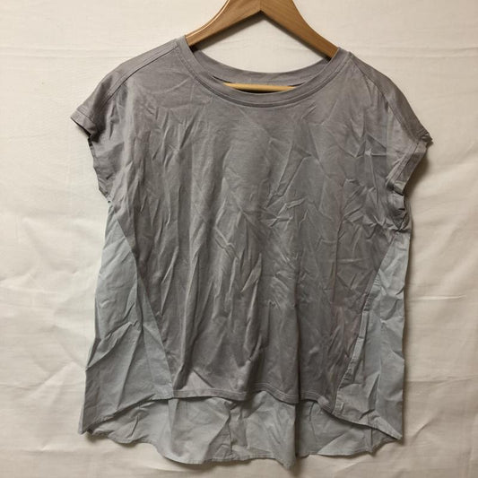 ヨーロ YOLO カットソー 半袖 36 無地 灰 / グレー /  レディース USED 古着 中古 10006154