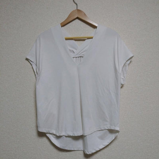 ロージー ROSIEE カットソー 半袖 38 無地 白 / ホワイト /  レディース USED 古着 中古 10006437