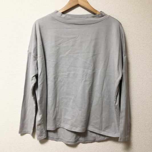 ノーブルブラン NobleBlanc カットソー 長袖 38 無地 灰 / グレー /  レディース USED 古着 中古 10006654