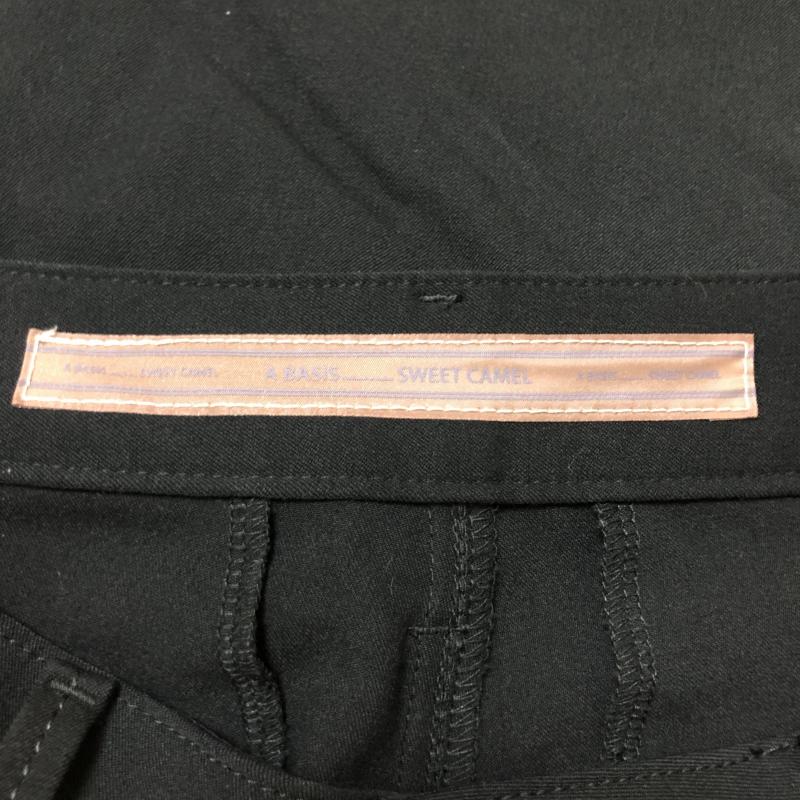 スウィートキャメル Sweet Camel パンツ スラックス 無地 黒 / ブラック /  レディース USED 古着 中古 10006715