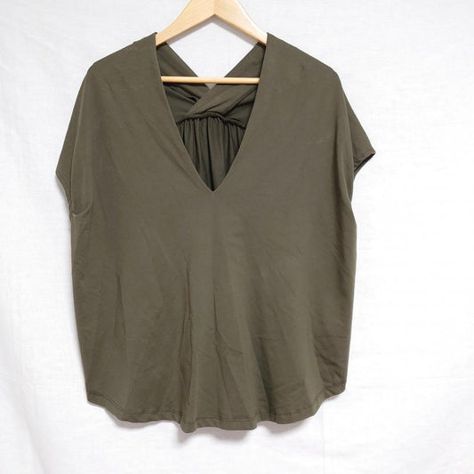 ロージー ROSIEE カットソー 半袖 40 無地 茶 / ブラウン /  レディース USED 古着 中古 10006738