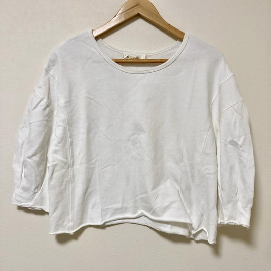 プチフルール Petit Fleur カットソー 七分袖 FREE 無地 白 / ホワイト /  レディース USED 古着 中古 10006998