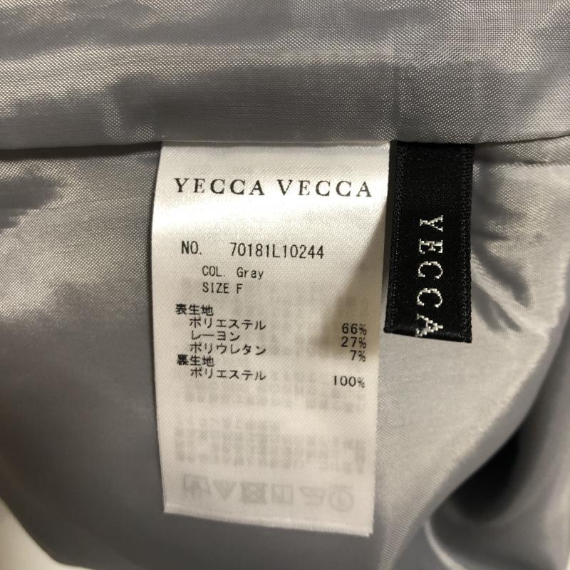 イェッカ ヴェッカ YECCA VECCA スカート ひざ丈スカート FREE 無地 灰 / グレー /  レディース USED 古着 中古 10007015