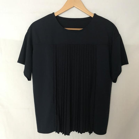 ヨーロ YOLO カットソー 半袖 38 無地 紺 / ネイビー /  レディース USED 古着 中古 10007092