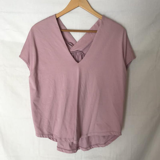 ロージー ROSIEE カットソー 半袖 38 無地 桃 / ピンク /  レディース USED 古着 中古 10007097
