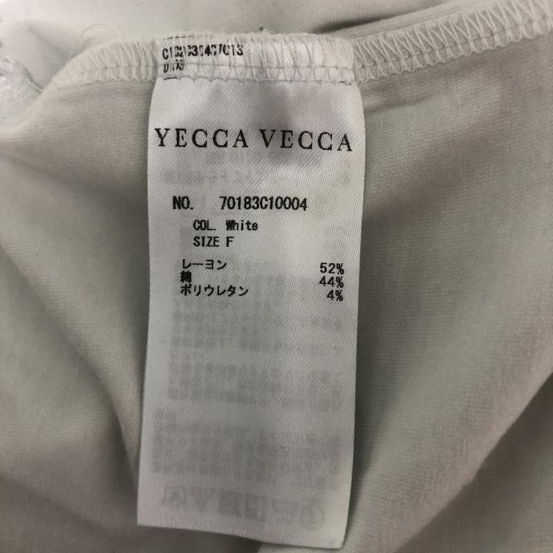 イェッカ ヴェッカ YECCA VECCA カットソー 半袖 FREE 無地 白 / ホワイト /  レディース USED 古着 中古 10007176