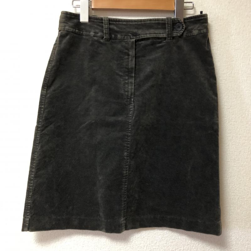 アルマーニジーンズ ARMANI JEANS スカート ひざ丈スカート 40 無地 灰 / グレー /  レディース USED 古着 中古 10007386