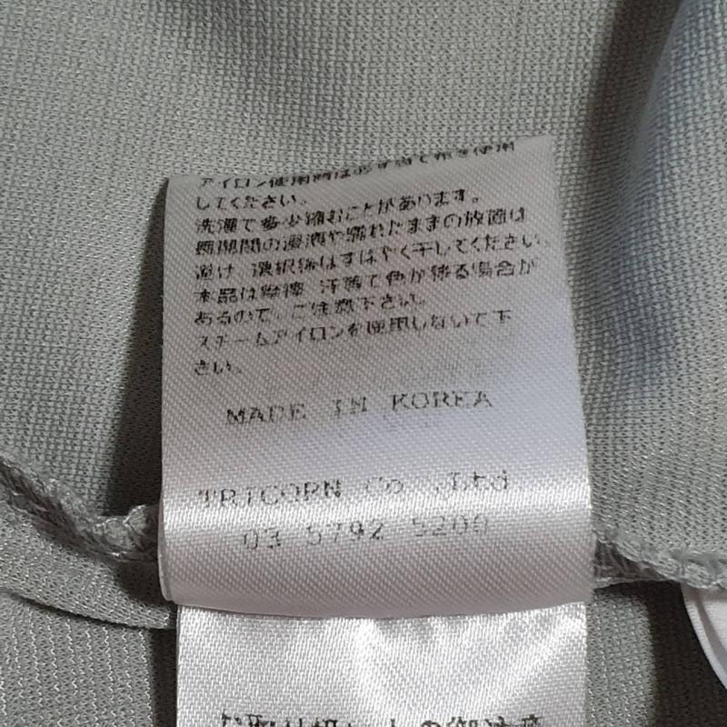 ヨーロ YOLO シャツ、ブラウス 半袖 38 無地 白 / ホワイト / X 緑 / グリーン /  レディース USED 古着 中古 10007612