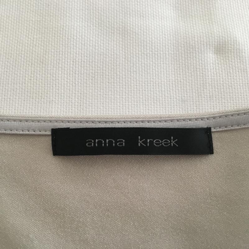 アンナクリーク anna kreek カットソー 七分袖 無地 灰 / グレー /  レディース USED 古着 中古 10007756