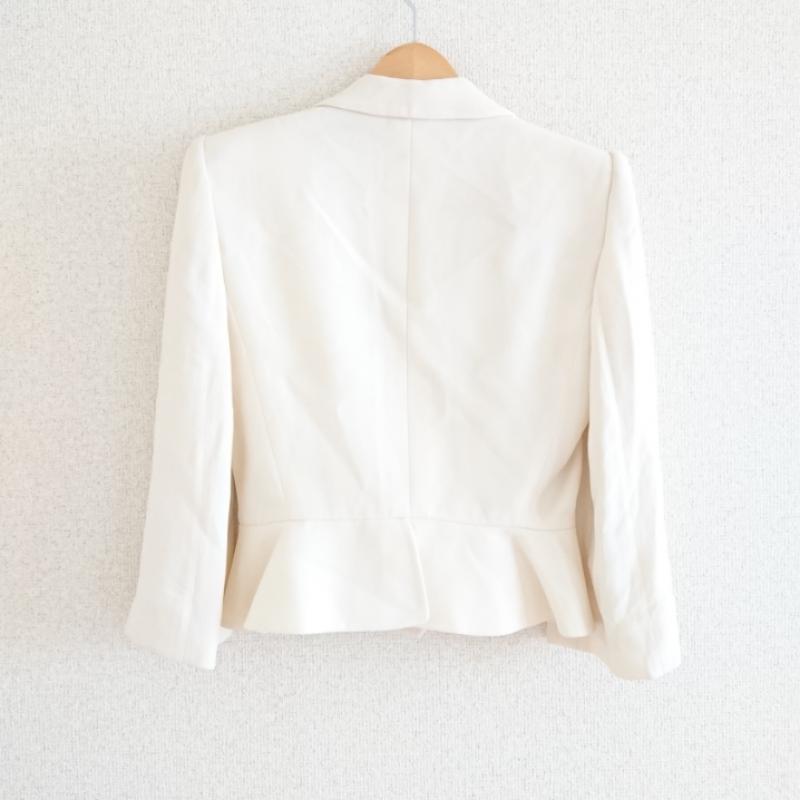 アルマーニコレッツォーニ ARMANI COLLEZIONI ジャケット、上着 ジャケット、ブレザー 40 無地 ベージュ / ベージュ /  レディース USED 古着 中古 10008059