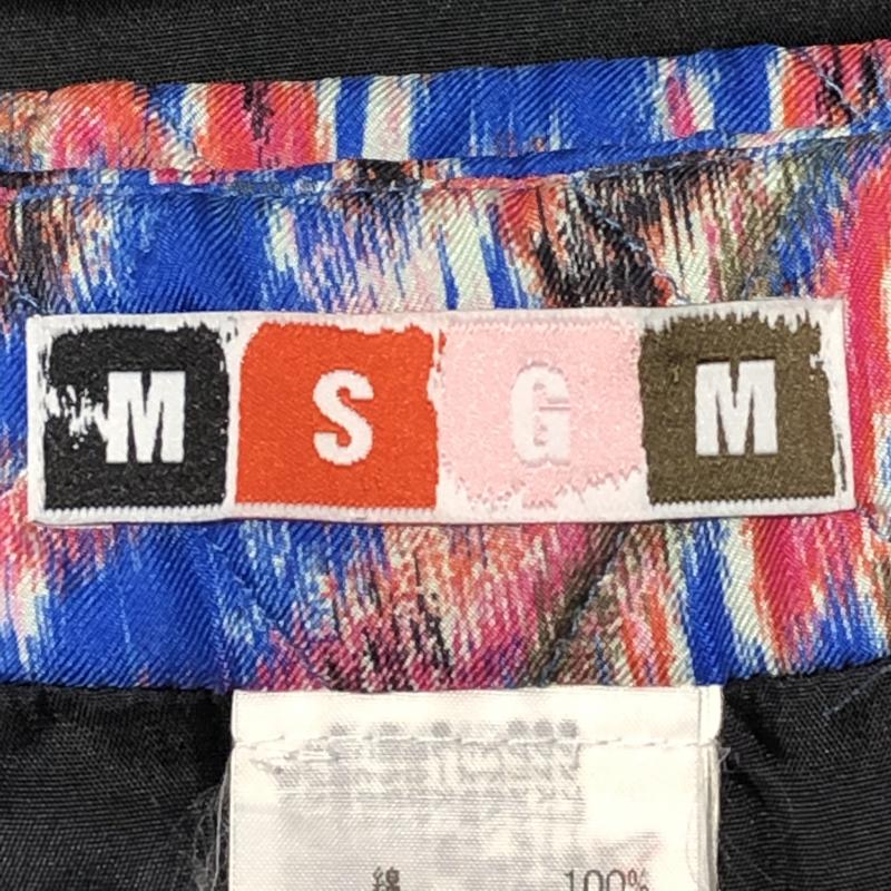 エムエスジーエム MSGM スカート ひざ丈スカート 38  青 / ブルー / X 桃 / ピンク / X 黒 / ブラック / X 緑 / グリーン / X 橙 / オレンジ / X 白 / ホワイト /  レディース USED 古着 中古 10008069