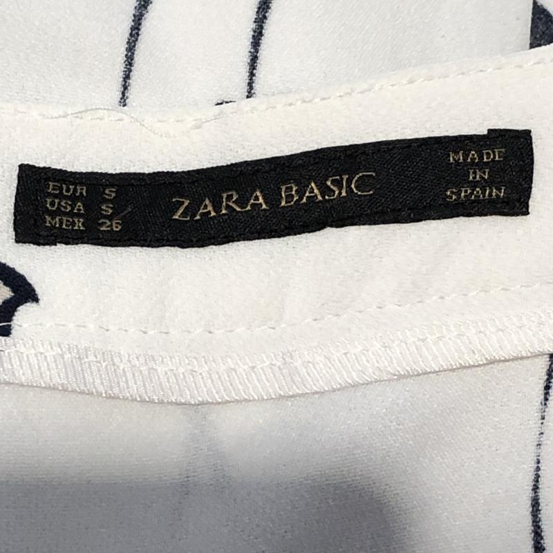 ザラベーシック ZARA BASIC スカート ひざ丈スカート S 花柄 白 / ホワイト / X 黒 / ブラック / X ベージュ / ベージュ / X 青 / ブルー /  レディース USED 古着 中古 10008070