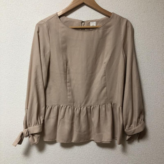 ビーニート BE NEAT カットソー 長袖 無地 ベージュ / ベージュ /  レディース USED 古着 中古 10008127