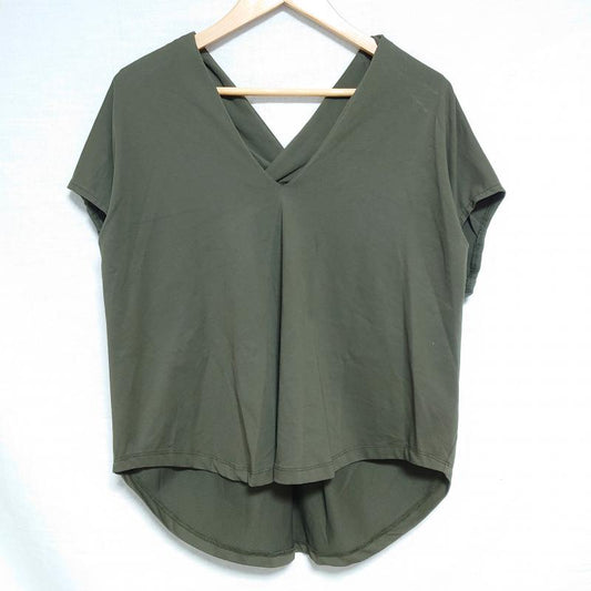 ロージー ROSIEE カットソー 半袖 36 無地 緑 / グリーン /  レディース USED 古着 中古 10008217