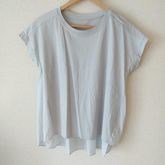 ヨーロ YOLO カットソー 半袖 M 無地 灰 / グレー /  レディース USED 古着 中古 10008352