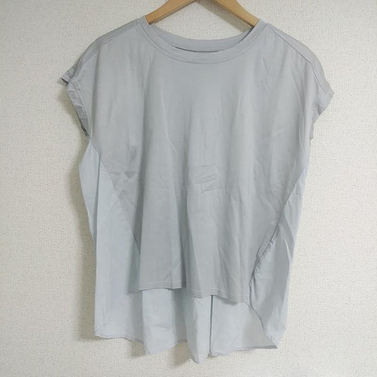 ヨーロ YOLO カットソー 半袖 36 無地 灰 / グレー /  レディース USED 古着 中古 10008359