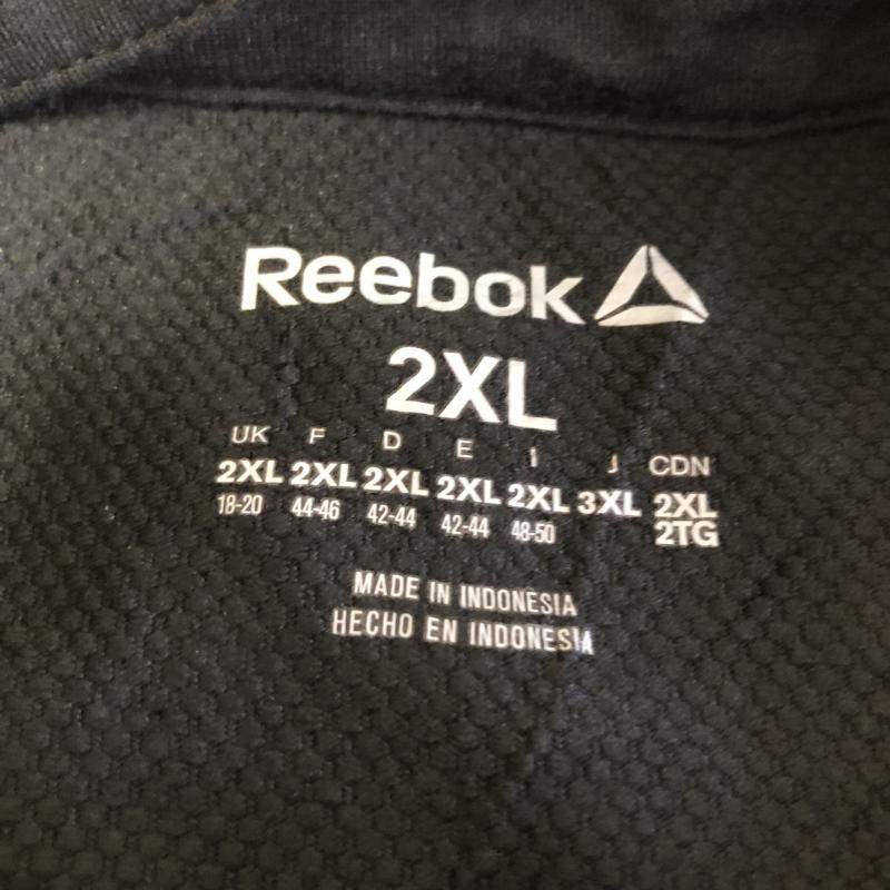 リーボック Reebok カットソー 長袖 無地 X ワンポイント 黒 / ブラック / X 灰 / グレー /  メンズ USED 古着 中古 10008511