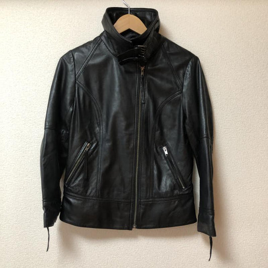 カルバン・クライン Calvin Klein ジャケット、上着 レザージャケット S 無地 黒 / ブラック /  レディース USED 古着 中古 10008636