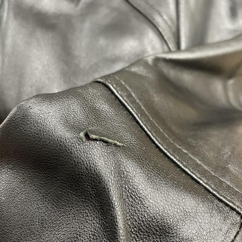 カルバン・クライン Calvin Klein ジャケット、上着 レザージャケット S 無地 黒 / ブラック /  レディース USED 古着 中古 10008636