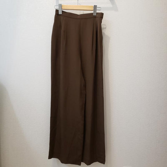 フォクシーブティック FOXEY BOUTIQUE パンツ スラックス ワイドパンツ 40 無地 茶 / ブラウン /  レディース USED 古着 中古 10008667