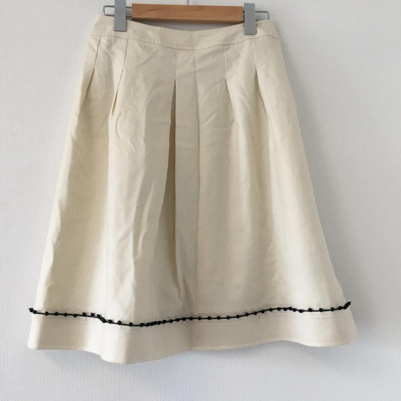 ルネ Rene スカート ひざ丈スカート 36 無地 X  白 / ホワイト / X 黒 / ブラック /  レディース USED 古着 中古 10008764