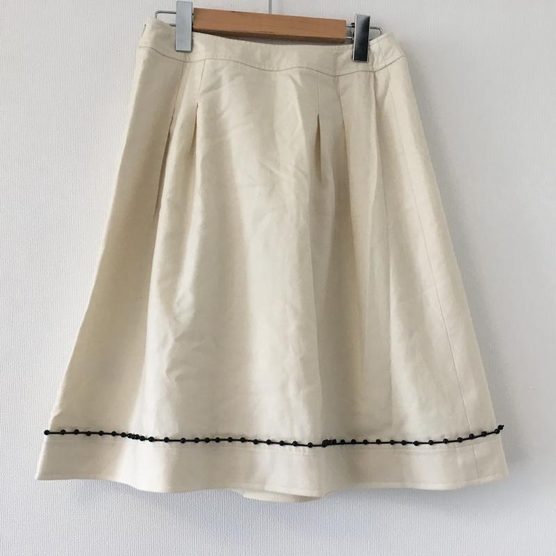 ルネ Rene スカート ひざ丈スカート 36 無地 X  白 / ホワイト / X 黒 / ブラック /  レディース USED 古着 中古 10008764
